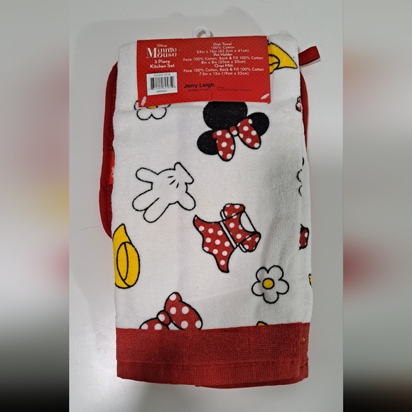 Disney Minnie Mouse 3-Piece Kitchen Set – Red & White (New with Tags) - Picture 5 of 5